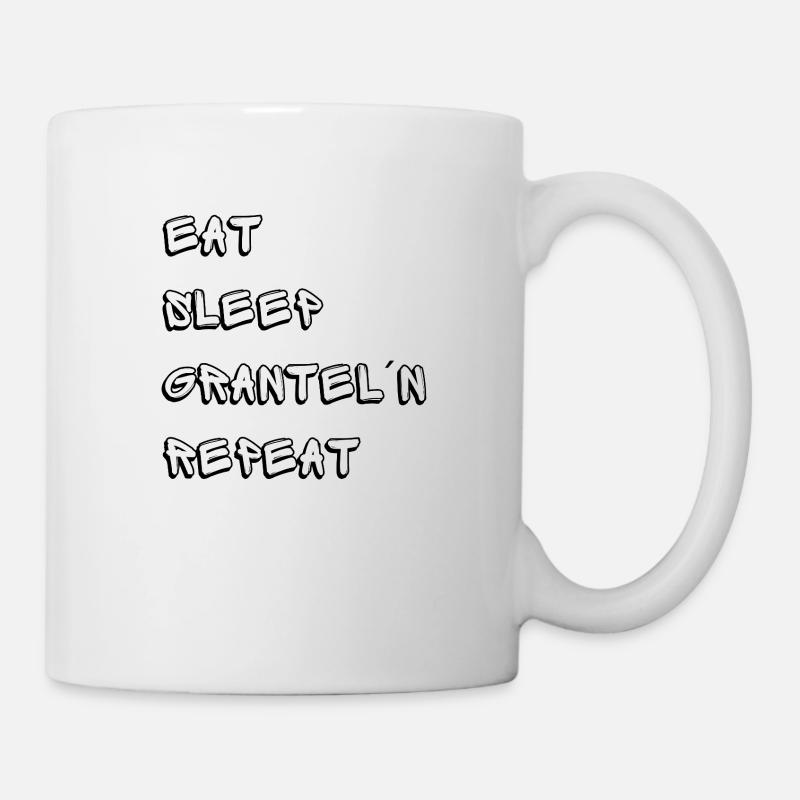 Eat Sleep Granteln white - Tasse - Weiß