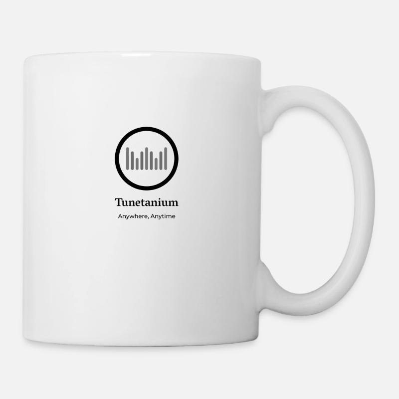 Tunetanium Logo Black Transparent - Tasse - Weiß