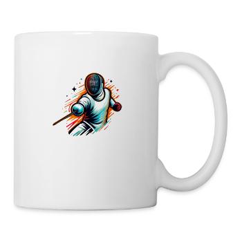 Neon Space Fencer - Mug - white - Right