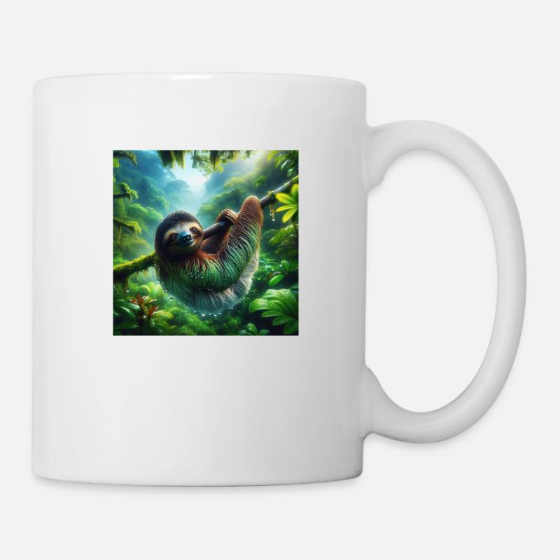 Faultier Wanderer Pura Vida - Tasse - Weiß