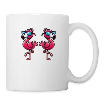 Flamingo Sunglasses 2 - Mug - white - Right