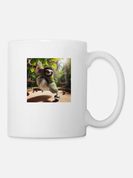 Sloth Tramp petanque - Mug - white
