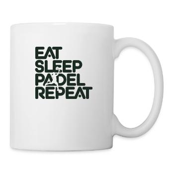 Eat sleep padel repeat 1 - Tasse - Weiß - Rechts