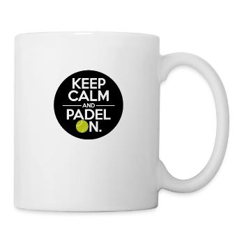 Keep calm and padel on 2 - Tasse - Weiß - Rechts