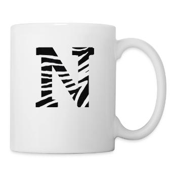 Letter n zebra - Mug - white - Right