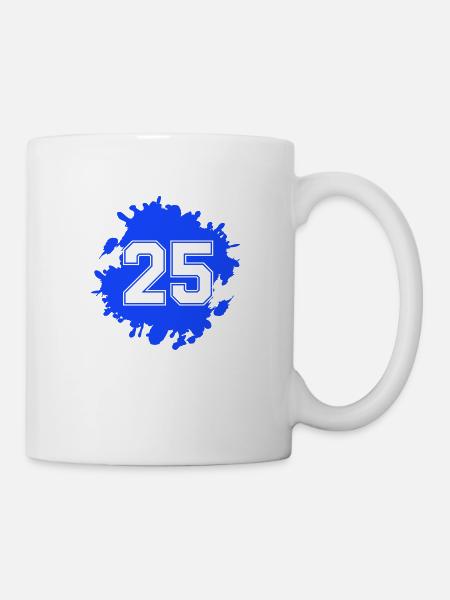 25 klecks - Tasse - Weiß