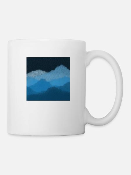 Mountains in the clouds - Mug - white
