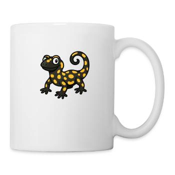 salamander gecko comic - Tasse - Weiß - Rechts