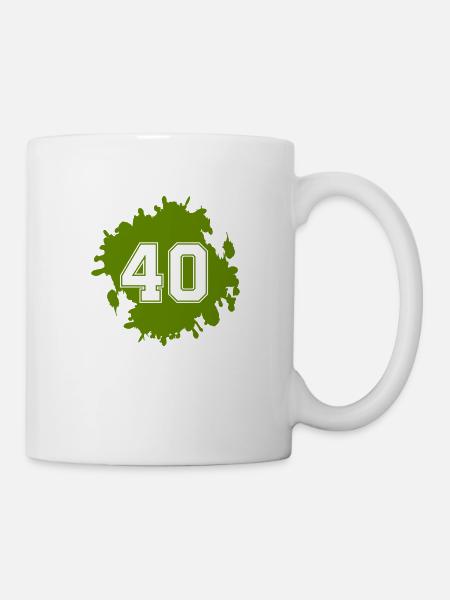 klecks 40 - Tasse - Weiß