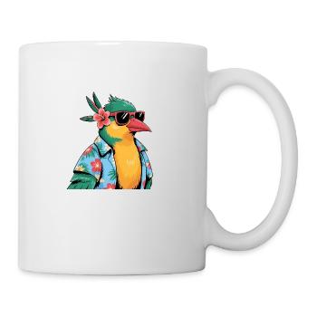 Colibri Oiseau Drôle D’été - Mug blanc - blanc - Droite