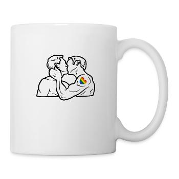 Symbole Gay - Mug blanc - blanc - Droite