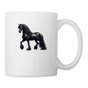 Friesian horse show - Mug - white - Right