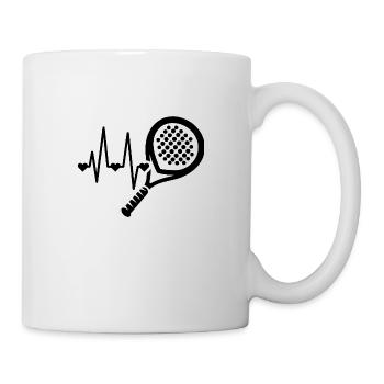 Mein Herz schlaegt fuer Padel 2 - Tasse - Weiß - Rechts
