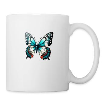 Kawaii Schmetterling - Tasse - Weiß - Rechts