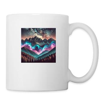 Surreal cityscape - Mug - white - Right