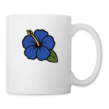 hibiskus flower - Tasse - Weiß - Rechts