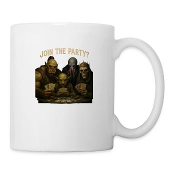 Rejoignez la fête - Mug blanc - blanc - Droite
