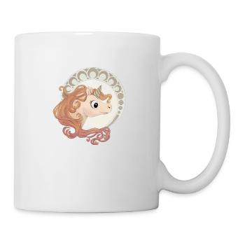 Elegantes Einhorn - Tasse - Weiß - Rechts