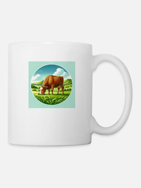 Kuh Texts - Tasse - Weiß