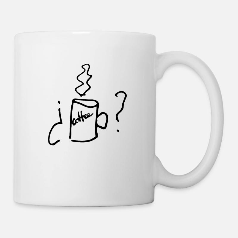 Café? - Mug blanc - blanc