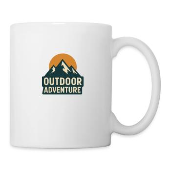 Outdoor Adventure – Berge & Natur Design - Tasse - Weiß - Rechts