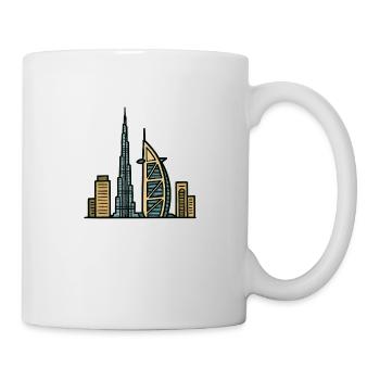 Horizon de Dubaï - Mug blanc - blanc - Droite