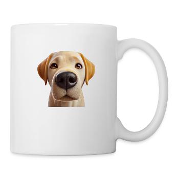 Dog Head 5 beige - Mug - white - Right