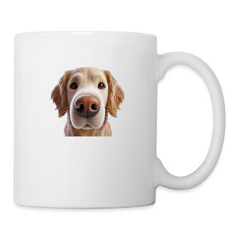 Dog Head 4 beige - Mug - white - Right