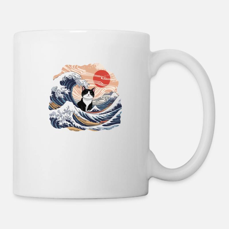 Vage Katze - Tasse - Weiß