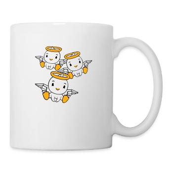 3 Enten Engel Freunde Heiligenschein heilig Team - Tasse - Weiß - Rechts