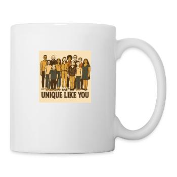 Unique like you einmalig wie du - Tasse - Weiß - Rechts