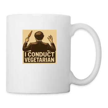 Dirigent I conduct vegetarian - Tasse - Weiß - Rechts
