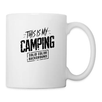 das ist mein Campingplatz - Tasse - Weiß - Rechts