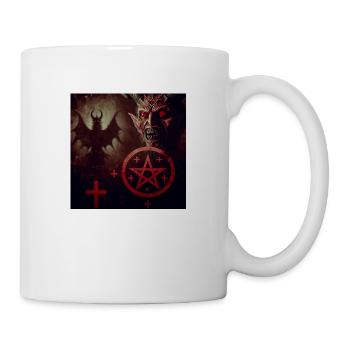Luzifer und Dämon - Tasse - Weiß - Rechts
