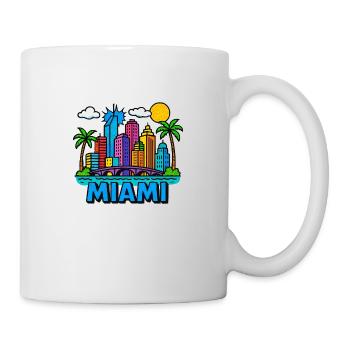 miami - Tasse - Weiß - Rechts