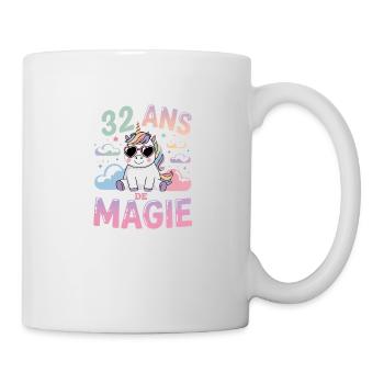 32 ans de magie - Mug blanc - blanc - Droite