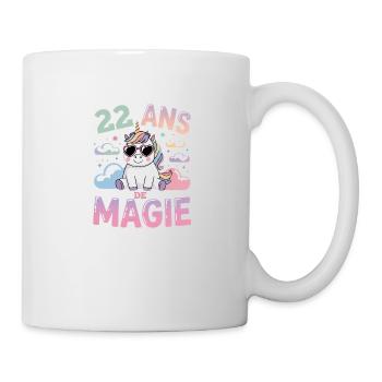 22 ans de magie - Mug blanc - blanc - Droite
