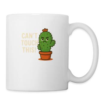Cactus - Can't Touch This, Thorns, Funny Plant - Mug - white - Right