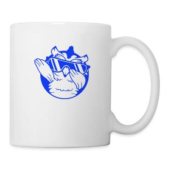Eule Dabbing Dab Dance Pose Geste Sonnenbrille süß - Tasse - Weiß - Rechts