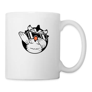 Eule Dabbing Dab Dance Pose Geste Sonnenbrille süß - Tasse - Weiß - Rechts