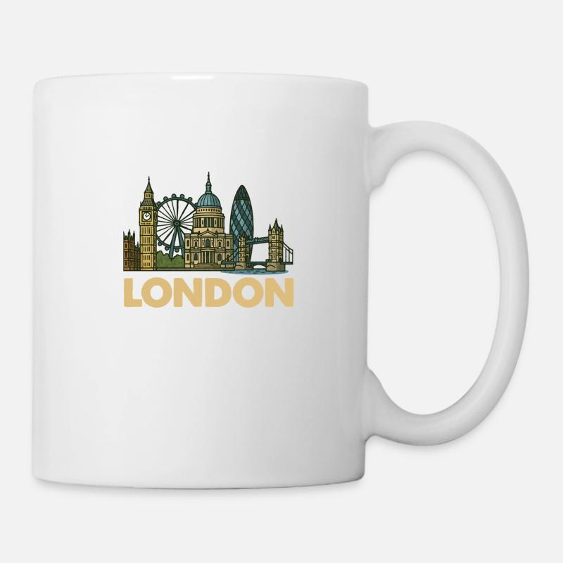 london skyline - Tasse - Weiß