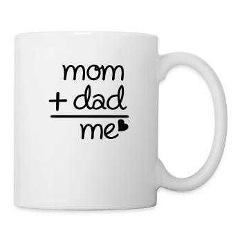 Mama Papa ich - Tasse - Weiß - Rechts