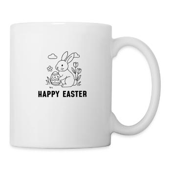 Happy Easter - Tasse - Weiß - Rechts