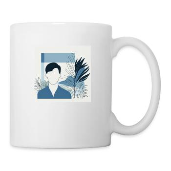 Minimalistische Illustration - Tasse - Weiß - Rechts