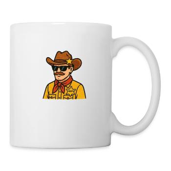 cow-boy - Mug blanc - blanc - Droite