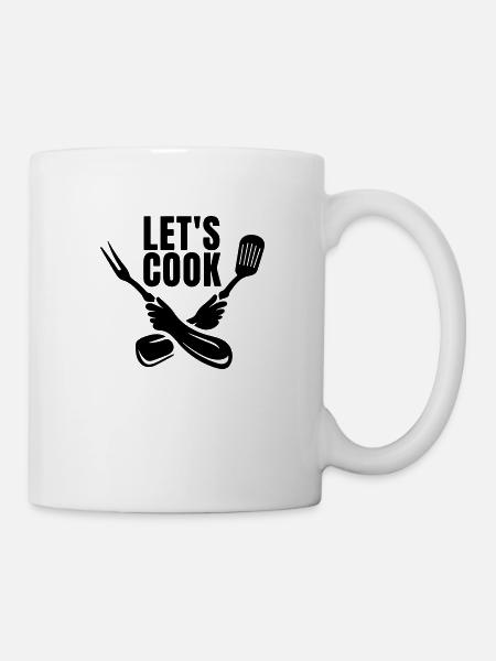 cuisinons - Mug blanc - blanc