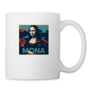 Mona Lisa - Tasse - Weiß - Rechts