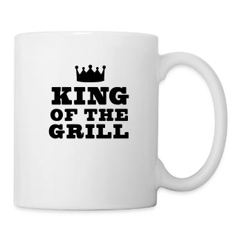 König des Grills - Tasse - Weiß - Rechts