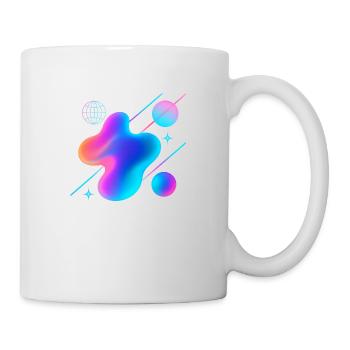 Abstrakt - Tasse - Weiß - Rechts