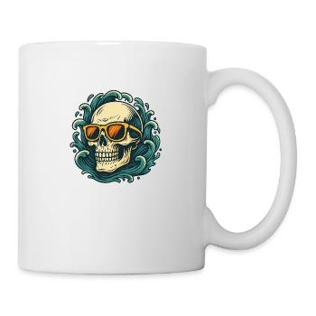 Wave Rider – Skull Vibes - Mug - white - Right